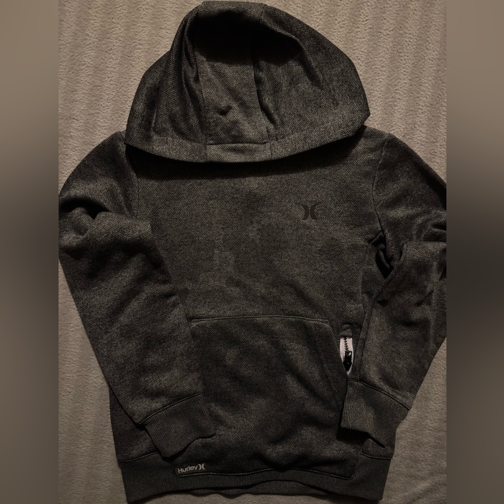 Hurley/ Boys Nike Dri Fit / Hoodie-  Size 5T / Dark Gray / Pocket Zip
